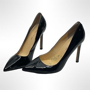 Ivanka Trump pointed toe Black Leather Pumps in size 7